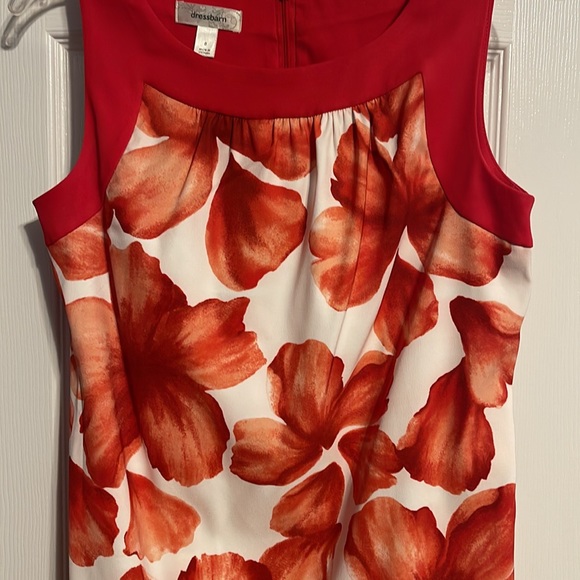 NWOT Dressbarn sleeveless floral sheath dress size 8 - Picture 5 of 8